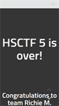 Mobile Screenshot of hsctf.com