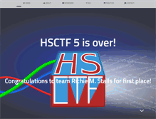 Tablet Screenshot of hsctf.com